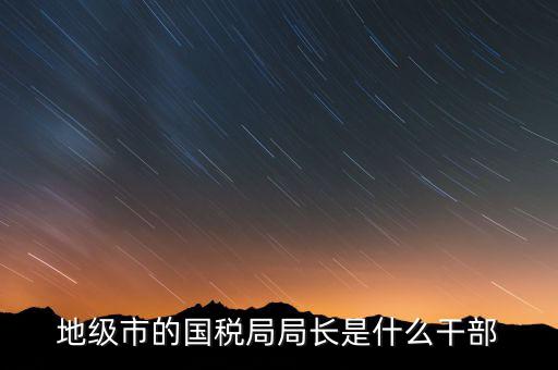 國稅總局是什么級別，國家稅務(wù)總局是正部級