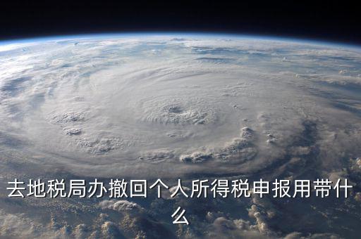 去地稅作廢申報需要帶什么影響，去地稅局辦撤回個人所得稅申報用帶什么
