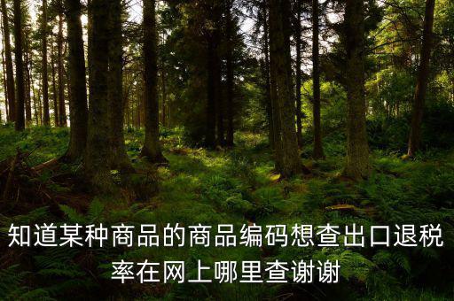 什么網(wǎng)站能查到退稅率，有沒(méi)有查詢(xún)出口退稅率的網(wǎng)址