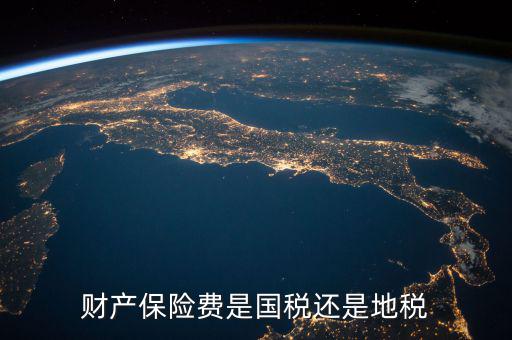 財產保險稅是什么，財產保險費是國稅還是地稅