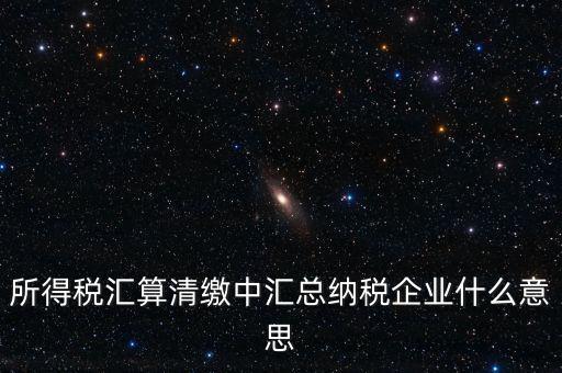 什么匯總納稅企業(yè)所得稅，關(guān)于企業(yè)所得稅匯總繳納