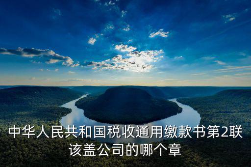 稅收繳款書(shū)蓋什么章，稅收通用繳款書(shū)上單位要怎樣蓋章