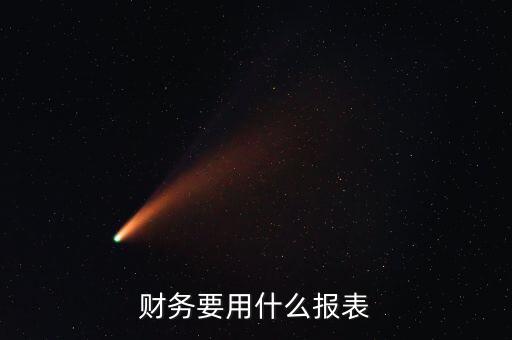 財(cái)務(wù)報(bào)表類(lèi)型選擇什么，財(cái)務(wù)要用什么報(bào)表
