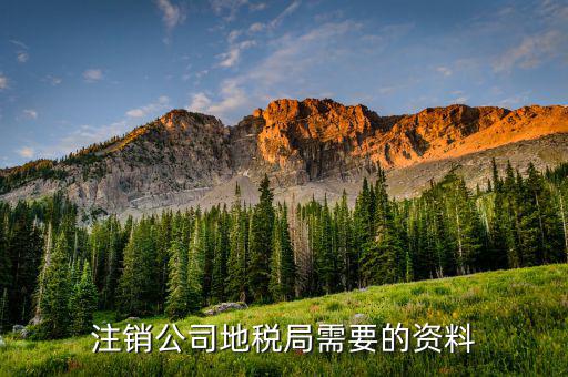 地稅銷戶需要什么資料，注銷公司地稅局需要的資料
