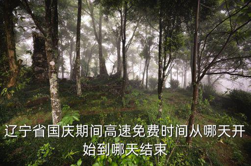 遼寧省河道費(fèi)免征到什么時(shí)候，遼寧節(jié)假日高速免費(fèi)什么時(shí)候開(kāi)始