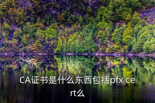 什么叫ca證書，什么事CA證書