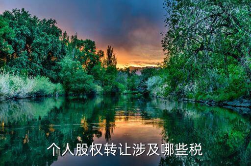 個人股權(quán)轉(zhuǎn)讓都涉及什么稅，法人股東股權(quán)轉(zhuǎn)讓分別涉及哪些稅種