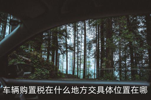 榆次汽車購(gòu)置稅在什么地方交，車輛購(gòu)置稅在什么地方交具體位置在哪