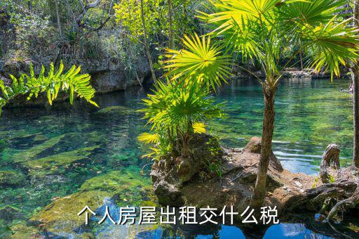 個(gè)人房屋出租交什么稅