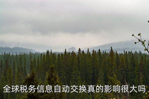 什么是稅務(wù)信息交換，全球稅務(wù)信息自動(dòng)交換真的影響很大嗎