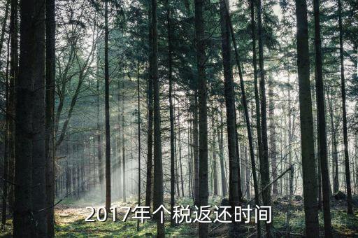 2017年交稅什么時候停止，2017年個稅返還時間