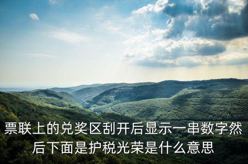 護(hù)稅光榮什么意思，為什么我的發(fā)票總是護(hù)稅光榮