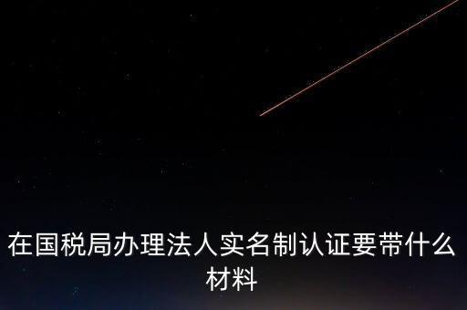 辦理實(shí)名辦稅需要什么資料，在國稅局辦理法人實(shí)名制認(rèn)證要帶什么材料