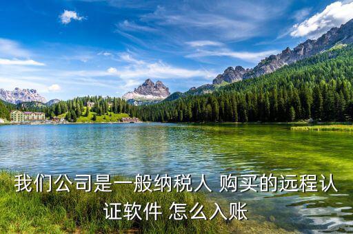 一般納稅人 網(wǎng)上認(rèn)證 認(rèn)定計(jì)入什么科目，我們公司是一般納稅人 購(gòu)買(mǎi)的遠(yuǎn)程認(rèn)證軟件 怎么入賬