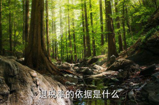 出口退稅的依據(jù)是什么，退稅率的依據(jù)是什么