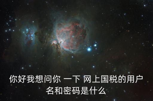 稅號和密碼是什么，國稅第一次網(wǎng)上申報的登陸密碼是什么