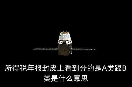所得稅年報(bào)封皮上看到分的是A類(lèi)跟B類(lèi)是什么意思
