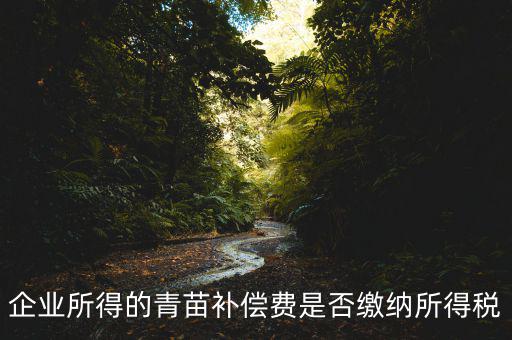 青苗補(bǔ)償款征什么稅，青苗賠償是否應(yīng)交繳地稅