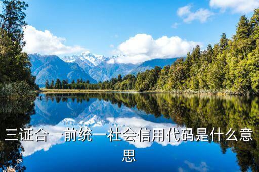 社會統(tǒng)一信用代碼是什么，深圳碼統(tǒng)一社會信用代碼是什么