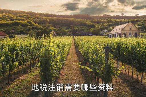 地稅注銷(xiāo)需要哪些資料