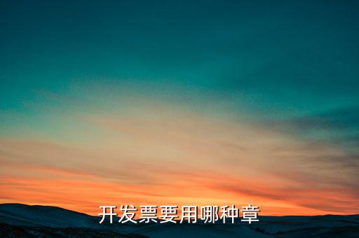 開(kāi)票信息單蓋什么章，開(kāi)發(fā)票附帶的收據(jù)蓋的什么章