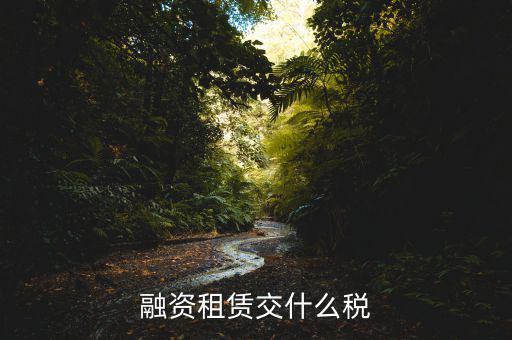 融資租賃繳納什么稅，融資租賃交什么稅