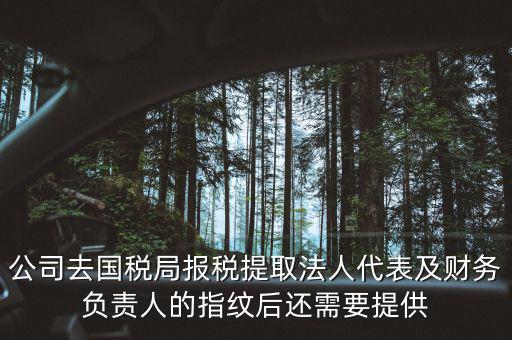 國稅錄指紋需要帶什么材料，公司去國稅局報(bào)稅采取法人代表及財(cái)務(wù)負(fù)責(zé)人指紋后還需要提供哪