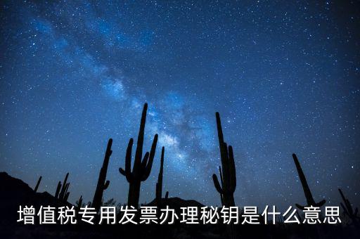 稅務(wù)密鑰是什么意思，增值稅專用發(fā)票辦理秘鑰是什么意思