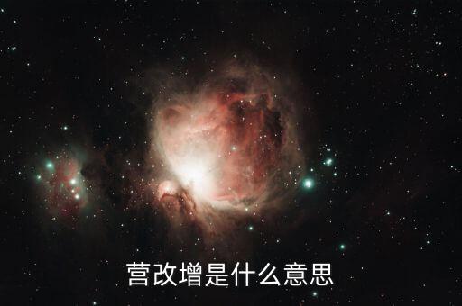 贏改增什么意思，營改增的意思