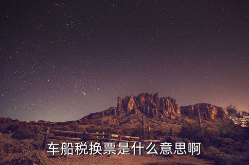車船稅發(fā)票是什么意思，車船稅換票是什么意思啊