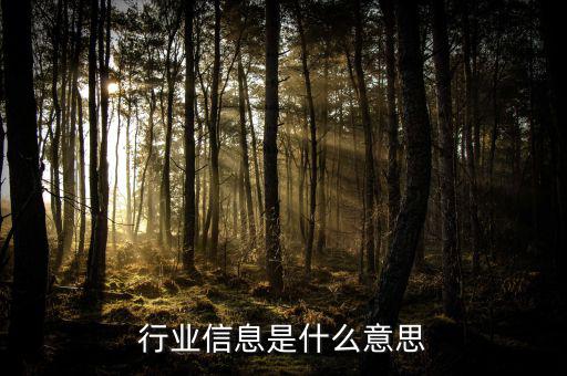 行業(yè)概況是什么意思，淘寶直通車什么是行業(yè)情況