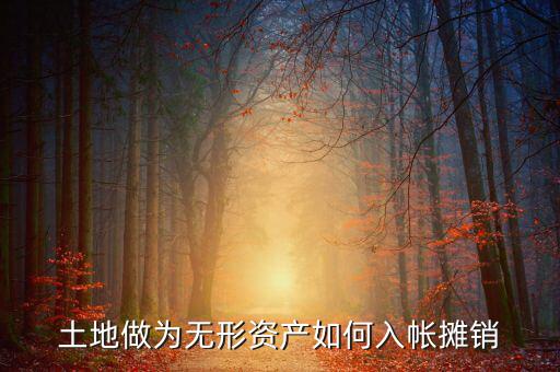 土地如何攤銷，土地做為無形資產(chǎn)如何入帳攤銷