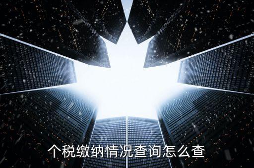 如何查詢個稅申報情況，個稅繳納情況查詢怎么查