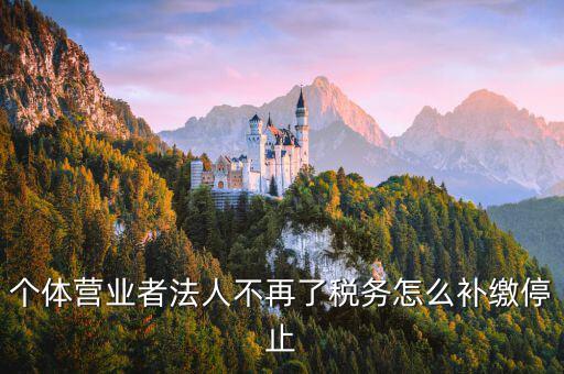 個(gè)體戶如何補(bǔ)交固定稅，個(gè)體戶地稅怎么補(bǔ)交未進(jìn)行地稅申報(bào)現(xiàn)補(bǔ)交稅款還要被罰款三倍嗎