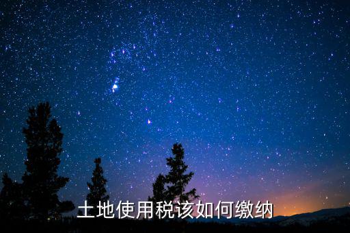 土地使用稅如何繳納，土地使用稅該如何繳納