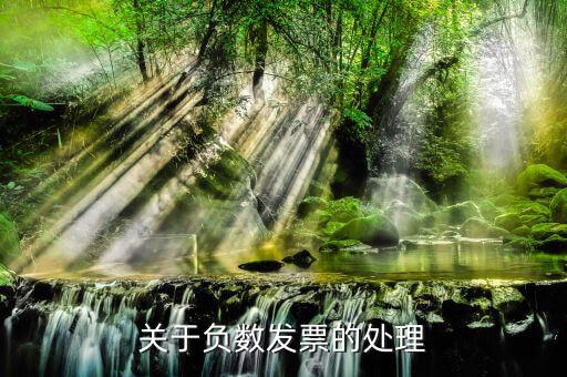 增值稅專用發(fā)票負數(shù)發(fā)票如何處理，負數(shù)發(fā)票開具和處理