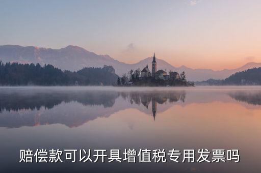 收客戶賠償金如何開票，賠償款可以開具增值稅專用發(fā)票嗎