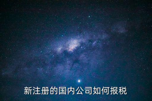 新注冊的國內(nèi)公司如何報(bào)稅