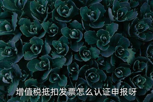 如何認(rèn)證抵扣發(fā)票，增值稅抵扣發(fā)票怎么認(rèn)證申報(bào)呀