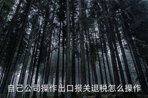 如何根據報關單退稅，報關到退稅的流程是怎樣的