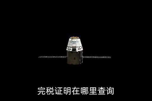 完稅證明在哪里查詢(xún)