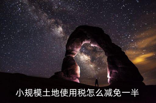 城鎮(zhèn)土地使用稅如何減免，小規(guī)模土地使用稅怎么減免一半