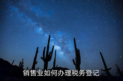 銷售汽車稅務(wù)如何申請(qǐng)，銷售業(yè)如何辦理稅務(wù)登記