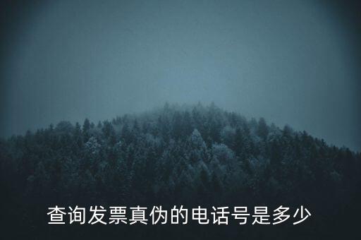 電話如何查詢發(fā)票真?zhèn)尾樵?，查詢發(fā)票真?zhèn)蔚碾娫捥柺嵌嗌?/></a></span><span id=