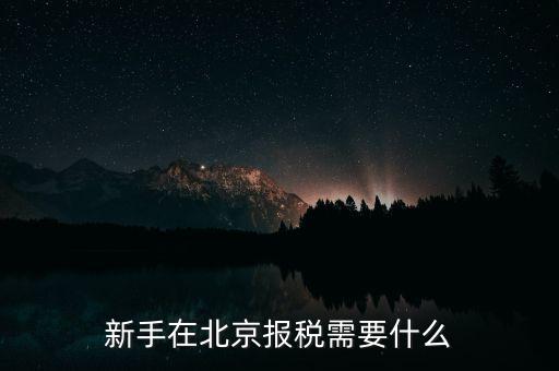 北京企業(yè)如何報(bào)稅，請問北京新成立公司報(bào)稅流程