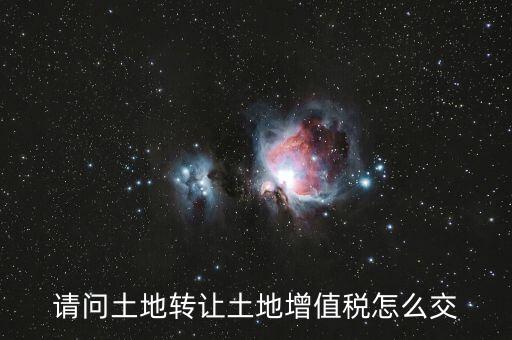 如何出售土地增值稅，請(qǐng)問土地轉(zhuǎn)讓土地增值稅怎么交