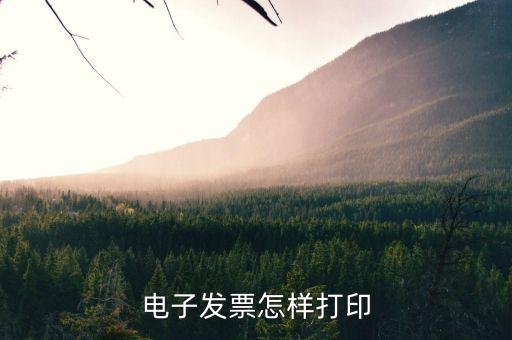 航天電子發(fā)票如何打印，電子發(fā)票怎樣打印
