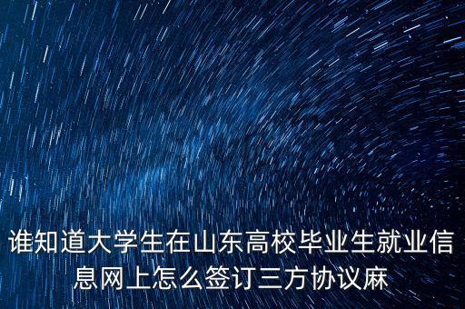 如何網(wǎng)上簽三方協(xié)議，網(wǎng)上簽三方協(xié)議的問題