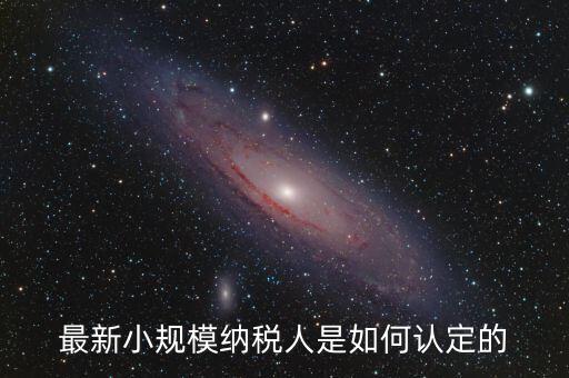 小規(guī)模納稅人如何界定，最新小規(guī)模納稅人是如何認定的