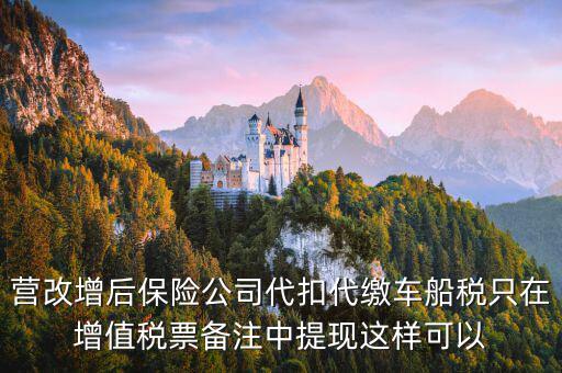 營改增車船稅如何入賬，營改增后車船稅發(fā)票如何入賬